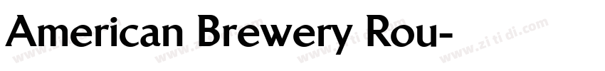 American Brewery Rou字体转换